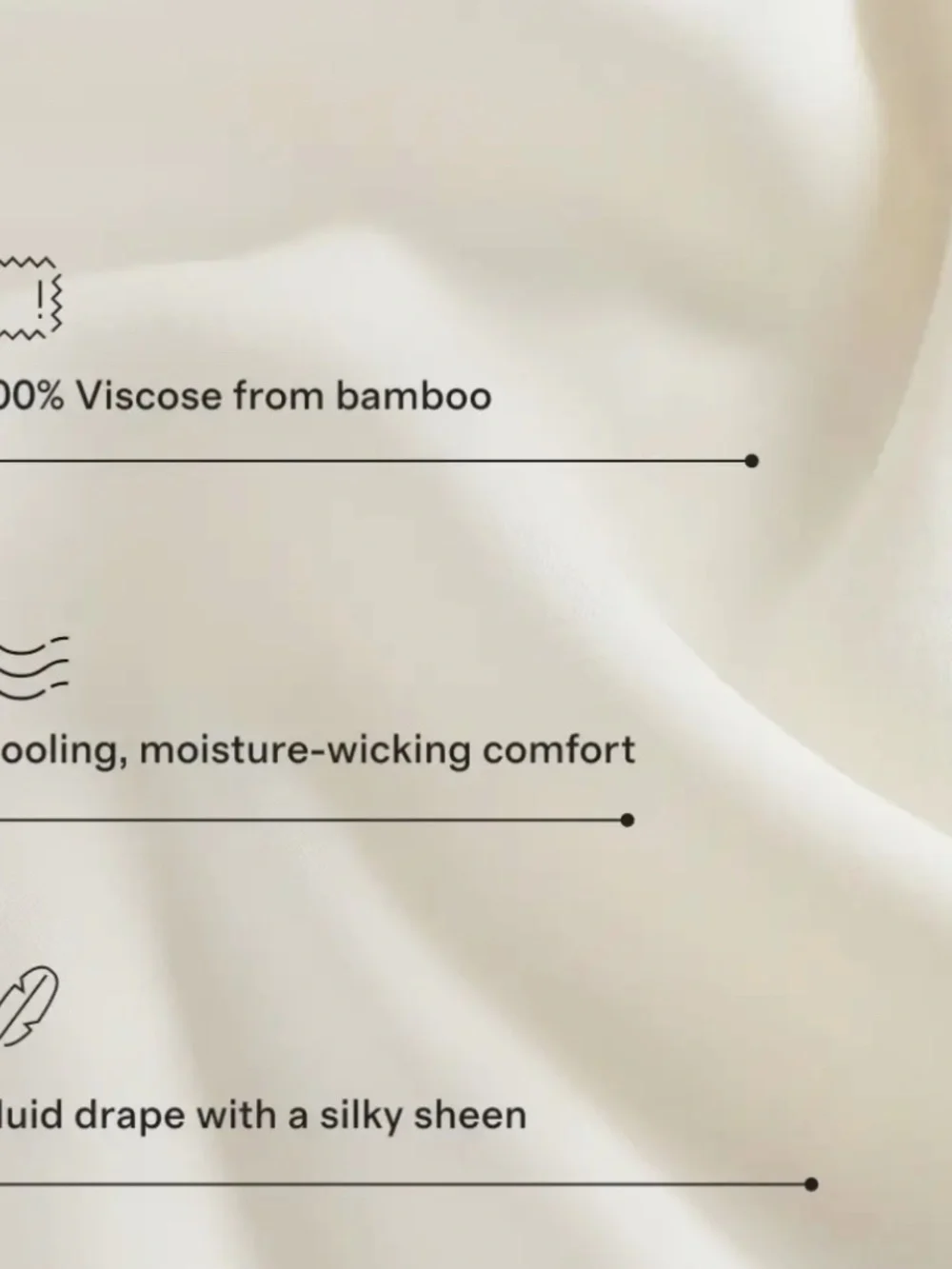 Set of 2 King Bamboo pillowcases Sand Tan